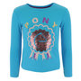EquiKids T-shirt pony love met pailetten blauw