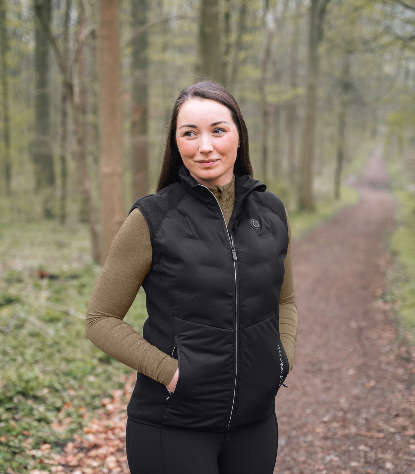 Verwarmde bodywarmer ® zwart - damesmodel Verwarmde bodywarmer ® zwart - damesmodel